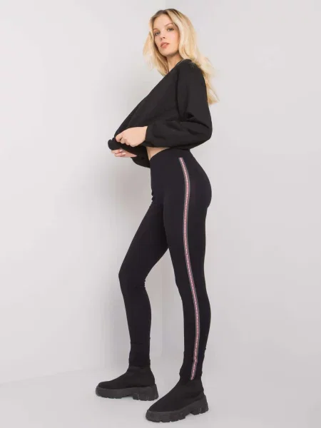 Leggings Fashionhunters negru