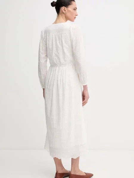 Сукня Pepe Jeans DEEPTY midi розкльошена бежевий