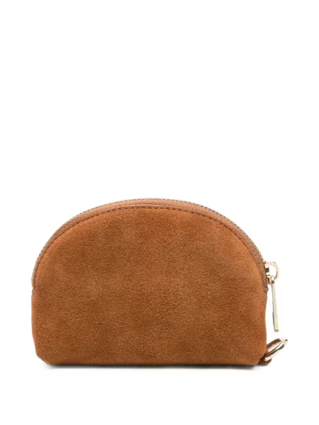 Portofel A.p.c. din piele de căprioară maro