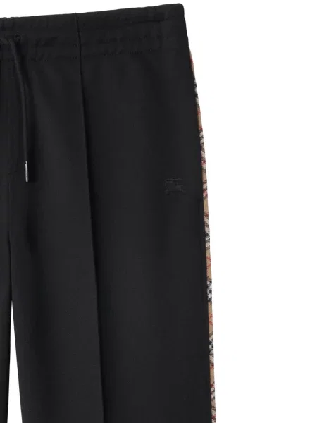 Pantaloni Burberry în carouri negru