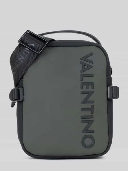Torba na ramię z wytłaczanym logo model AXEL' Valentino Bags oliwkowa