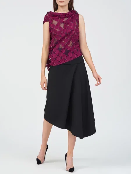 Блуза Roland Mouret фіолетова