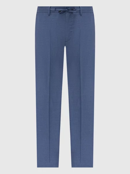 Шерстяные брюки Stefano Ricci синие