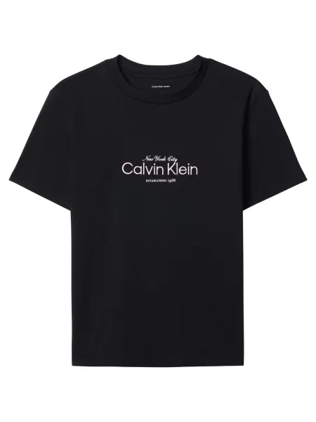 Calvin Klein Jeans majica ženska od pamuka crna