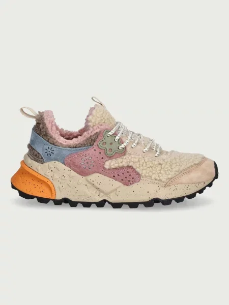 Pantofi Flower Mountain cu model floral bej