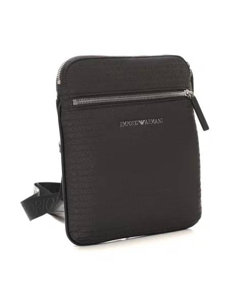 Torba crossbody Emporio Armani z logo zielona