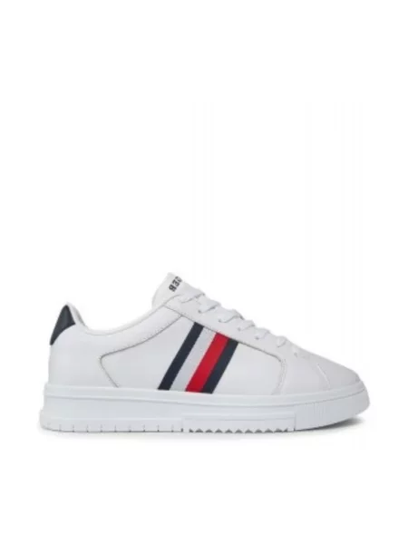Sneakersy Tommy Hilfiger skórzane białe