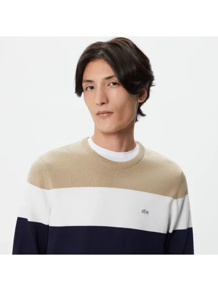 Lacoste Sweter Lacoste granatowy