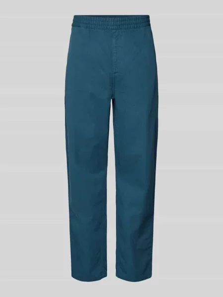 Spodnie z elastycznym pasem model ‘FLINT’ Carhartt Work In Progress błękitne