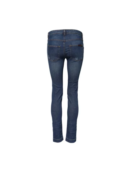 Skinny jeansy skinny Dolce And Gabbana niebieskie