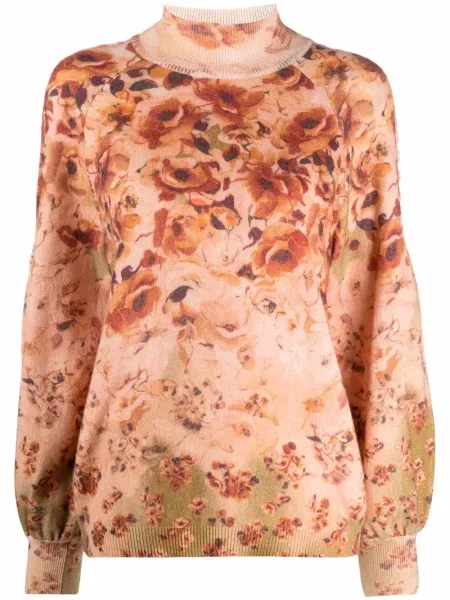 Pulover Alberta Ferretti cu model floral cu imagine