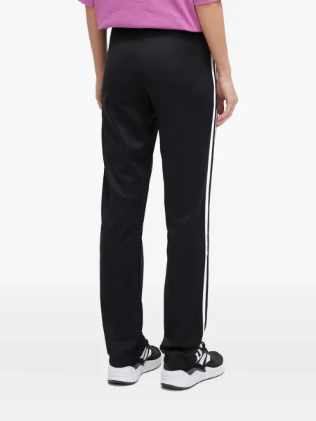 Haftowane spodnie Adidas w paski czarne