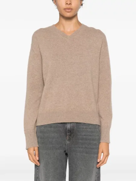 Pulover 's Max Mara cu decolteu în V maro