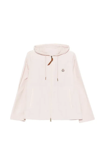 Geacă Moncler cu glugă roz