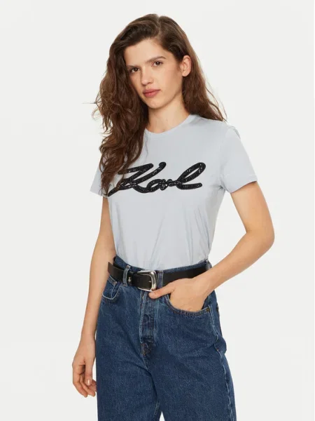 KARL LAGERFELD Tricou albastru