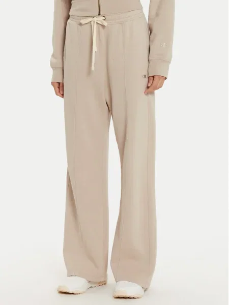 Champion Долнище анцуг Wide Leg бежов
