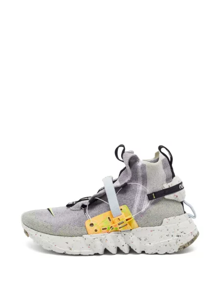 Sneakerși Nike tricotate gri