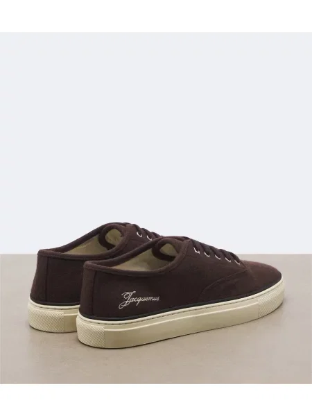 Sneakerși Jacquemus din canvas maro