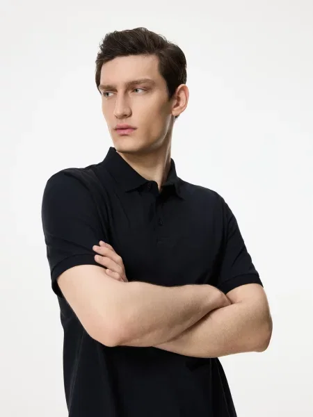 Поло Reserved черное