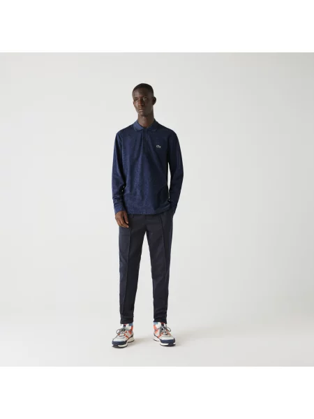 Поло Lacoste синее