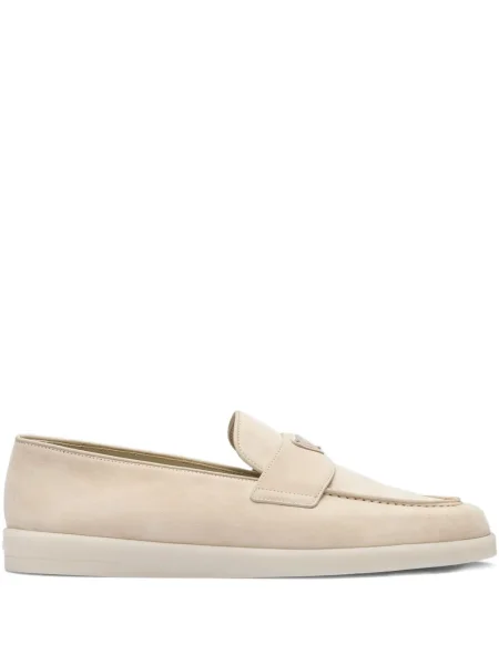 Pantofi loafer Prada din piele de căprioară