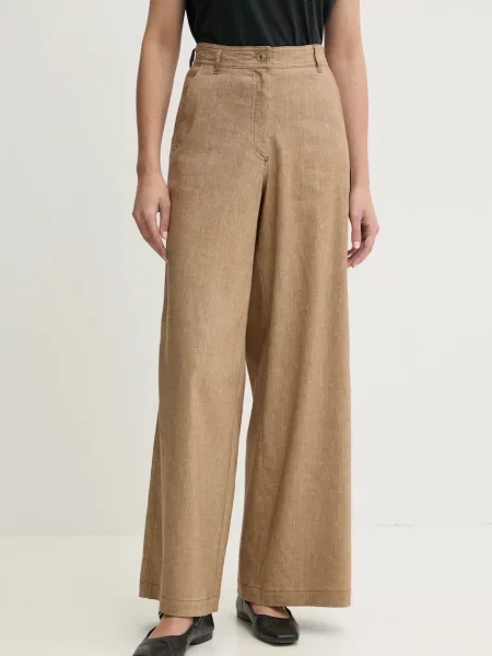 Lanene hlače Sessun bež