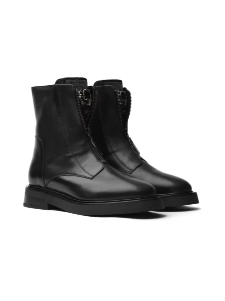 Buty do kostki Tosca Blu skórzane czarne