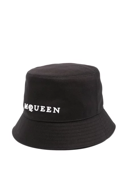 Pălărie Alexander Mcqueen cu broderie negru