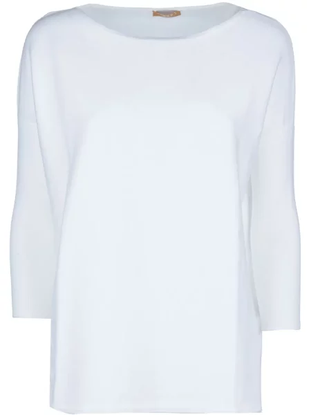 Μπλούζα Clouds με λαιμόκοψη boatneck λευκό