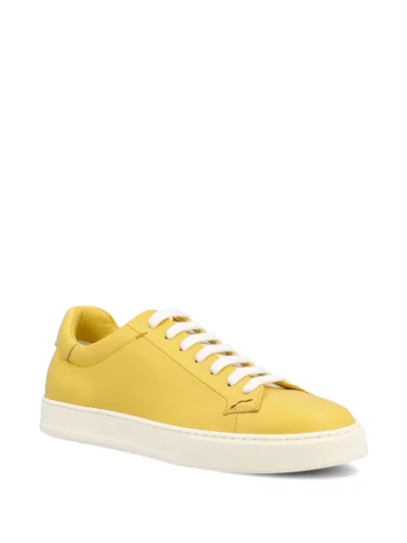 Sneakerși Doucal's din piele galben