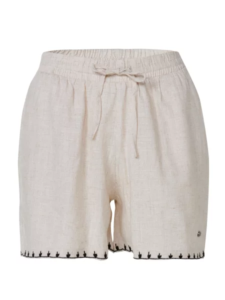 KOROSHI Pantaloni negru / murdar alb