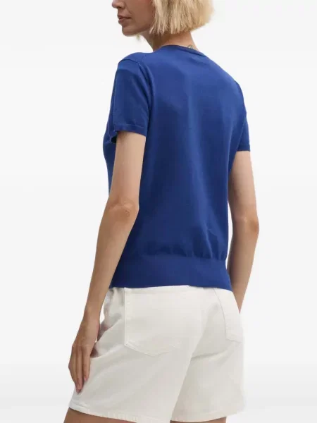 Tricou Polo Ralph Lauren din piele până la genunchi de costum albastru