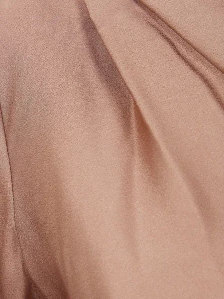 Bluzka Simkhai drapowana na jednym ramieniu różowa