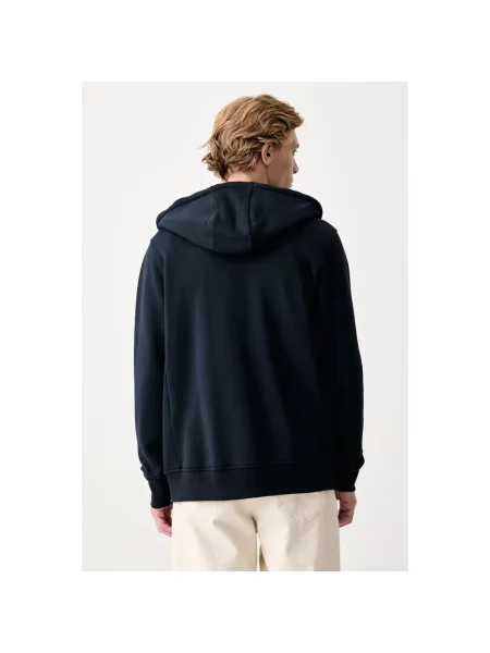 Bluza z kapturem Trussardi niebieska