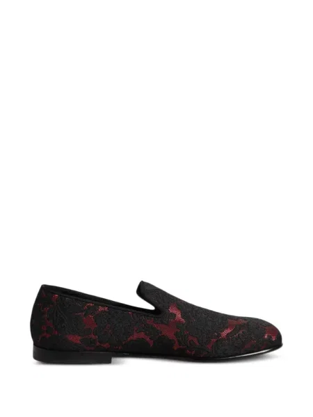 Pantofi loafer Dolce & Gabbana din jacard negru