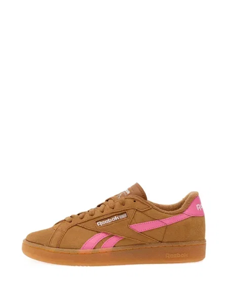 Sneakerși Reebok din piele de căprioară maro