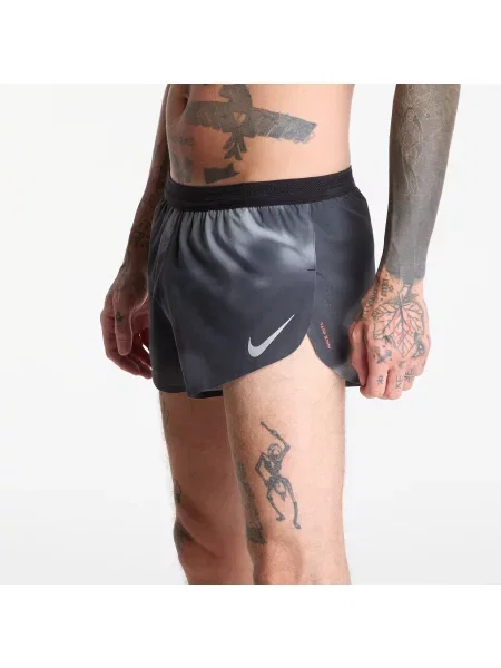 Σορτς Nike AeroSwift Dri-FIT ADV 2" Brief-Lined Running Shorts Black/ Dk Smoke Grey/ Bright Crimson M μαύρο