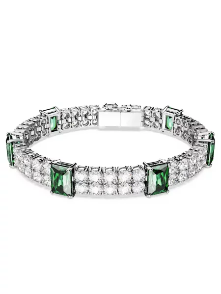 Bransoletka Swarovski do tenisa szara