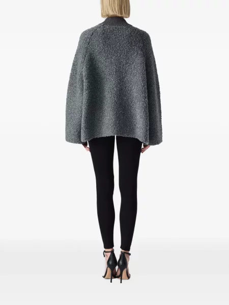 Bouclé geacă Vera Wang gri