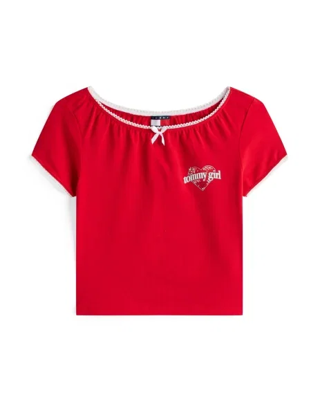 Τοπ Tommy Jeans λευκό