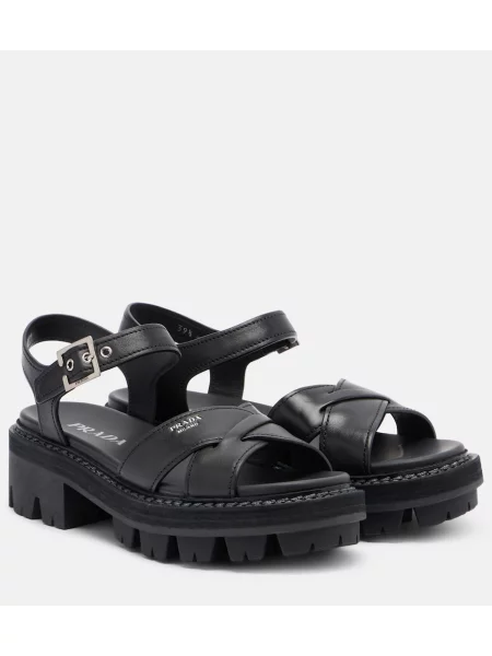 Sandale Prada din piele negru