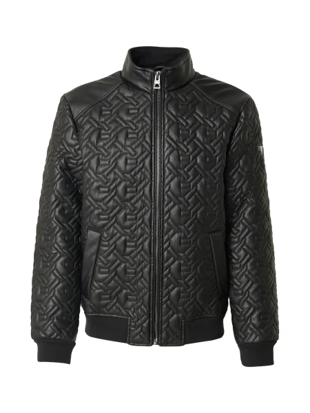 Guess Geacă din imitație de piele negru