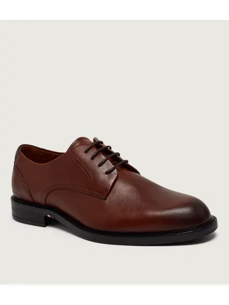 Tommy Hilfiger De piele pantofi derby Corporate maro