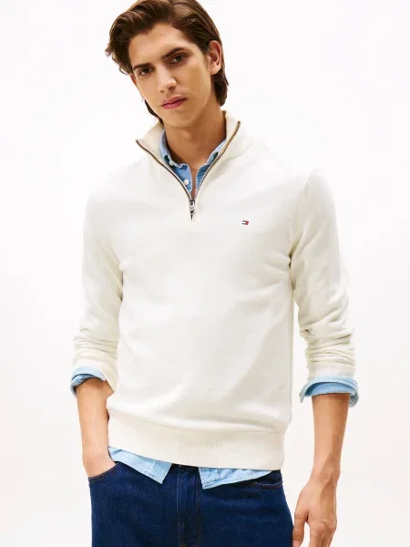 TOMMY HILFIGER Pulover deschis bej