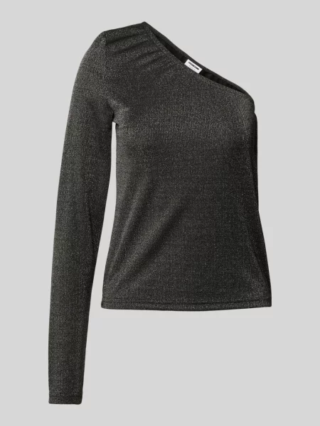 Bluzka z odkrytymi ramionami model ‘MALEEN’ Noisy May czarna