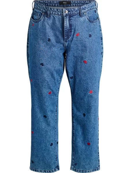 Zizzi Jeans Gemma denim albastru