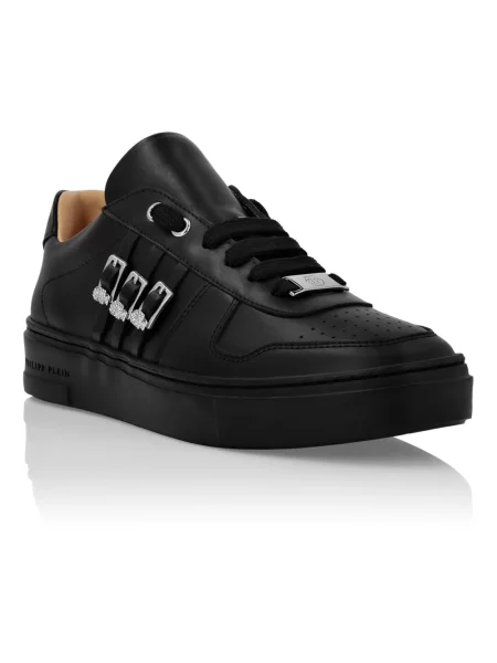 Sneakersy Philipp Plein skórzane czarne