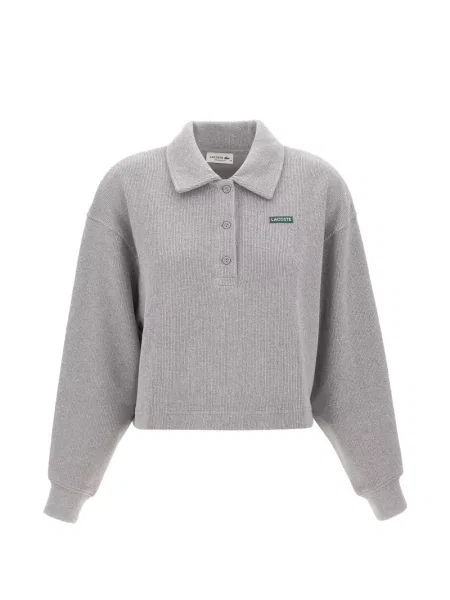 Gulerat tricou polo Lacoste gri