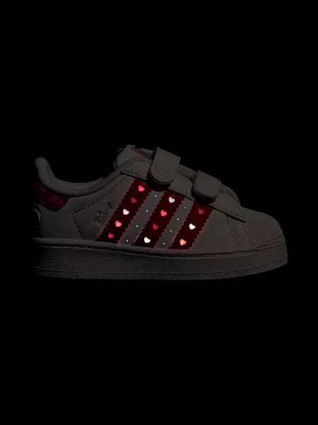 Adidas Originals Дитячі замшеві кросівки DISNEY SUPERSTAR LED LIGHTS