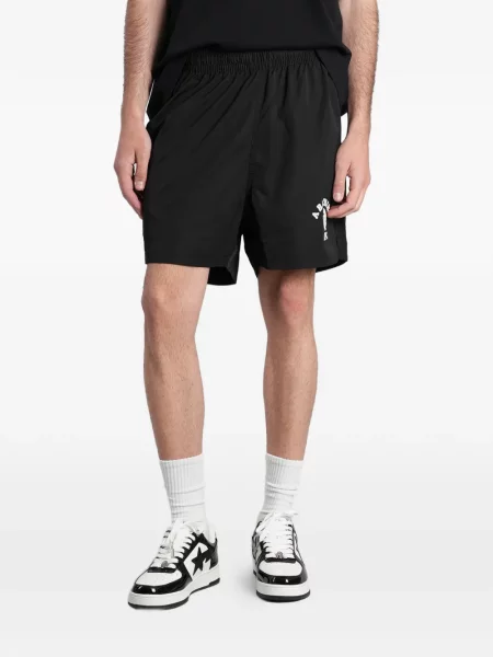 Pantaloni scurți A Bathing Ape® cu imagine negru